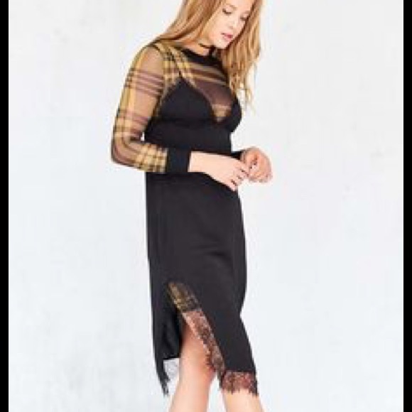 NWT Urban Outfitters Plaid Dress Slip Size MEDIUM - Picture 1 of 8